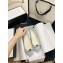 Gucci Bamboo and Bow GG Canvas/Leather Ballet Flats White