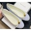 Gucci Bamboo and Bow GG Canvas/Leather Ballet Flats White