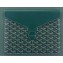 Goyard Camondo 2 Pouch Horizontal Clutch Bag Green
