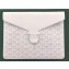 Goyard Camondo 2 Pouch Horizontal Clutch Bag White