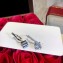 Cartier C de Earrings White Gold