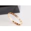 Cartier Love Roman Numerals Bracelet Pink Gold