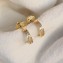 Cartier Love Earrings diamond-paved Narrow Yellow Gold
