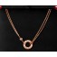 Cartier Love necklace with 1 Diamond Pink Gold