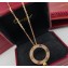 Cartier Love necklace diamond-paved Pink Gold