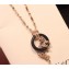 Cartier Panthère de necklace with Black Ring Pink Gold