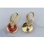 Cartier amulette de Earrings Red Yellow Gold