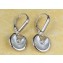 Cartier amulette de Earrings White White Gold