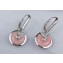 Cartier amulette de Earrings Pink White Gold