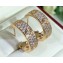 Cartier Love Earrings diamond-paved Medium Pink Gold