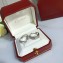 Cartier Love Earrings diamond-paved Medium White Gold