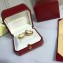 Cartier Love Earrings diamond-paved Medium Pink Gold