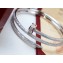 Cartier juste un clou Double Bracelet diamond-paved White Gold