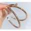 Cartier juste un clou Earrings diamond-paved Pink Gold