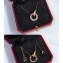 Cartier Dicyclic Love necklace diamond-paved Pink Gold