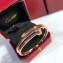 Cartier juste un clou Double Bracelet with Diamonds Pink Gold