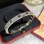 Cartier Black Love Bracelet diamond-paved White Gold