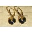 Cartier amulette de Earrings Black Yellow Gold