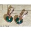 Cartier amulette de Earrings Green Pink Gold