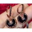 Cartier amulette de Earrings Black Pink Gold