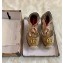 Gucci GG Matelassé Canvas Platform Espadrilles Sandals Beige/Black 2020