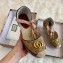 Gucci GG Matelassé Canvas Platform Espadrilles Sandals Beige/Black 2020