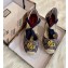 Gucci GG Matelassé Canvas Platform Espadrilles Sandals Blue 2020
