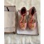 Gucci GG Matelassé Canvas Platform Espadrilles Sandals Pink 2020