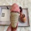 Gucci GG Matelassé Canvas Platform Espadrilles Sandals Pink 2020