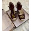 Gucci GG Matelassé Canvas Platform Espadrilles Sandals Coffee 2020