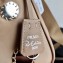Prada Re-Edition 2005 Nylon Shoulder Hobo Bag 1BH204 Mirror Patches Beige 2020
