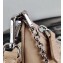 Prada Re-Edition 2005 Nylon Shoulder Hobo Bag 1BH204 Mirror Patches Beige 2020