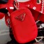 Prada Re-Edition 2005 Nylon Shoulder Hobo Bag 1BH204 Mirror Patches Red 2020