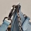 Prada Re-Edition 2005 Nylon Shoulder Hobo Bag 1BH204 Mirror Patches Dusty Blue 2020