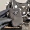 Prada Re-Edition 2005 Nylon Shoulder Hobo Bag 1BH204 Mirror Patches Black 2020