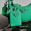 Prada Re-Edition 2005 Saffiano Leather Shoulder Hobo Bag 1BH204 Green 2020