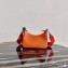 Prada Re-Edition 2005 Saffiano Leather Shoulder Hobo Bag 1BH204 Orange 2020
