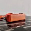 Prada Re-Edition 2005 Saffiano Leather Shoulder Hobo Bag 1BH204 Orange 2020