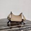 Prada Re-Edition 2005 Saffiano Leather Shoulder Hobo Bag 1BH204 Beige 2020