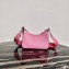 Prada Re-Edition 2005 Saffiano Leather Shoulder Hobo Bag 1BH204 Pink 2020