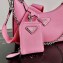 Prada Re-Edition 2005 Saffiano Leather Shoulder Hobo Bag 1BH204 Pink 2020