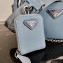 Prada Re-Edition 2005 Saffiano Leather Shoulder Hobo Bag 1BH204 Dusty Blue 2020