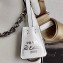 Prada Re-Edition 2005 Saffiano Leather Shoulder Hobo Bag 1BH204 White 2020