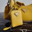 Prada Re-Edition 2005 Saffiano Leather Shoulder Hobo Bag 1BH204 Yellow 2020