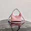 Prada Leather Hobo Bag 1BC132 Pink 2020