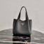 Prada Leather Bucket Handbag 1BG335/1BC127 Black 2020