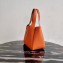 Prada Leather Bucket Handbag 1BG335/1BC127 Orange 2020