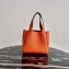Prada Leather Bucket Handbag 1BG335/1BC127 Orange 2020