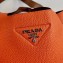 Prada Leather Bucket Handbag 1BG335/1BC127 Orange 2020