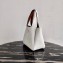 Prada Leather Bucket Handbag 1BG335/1BC127 White 2020